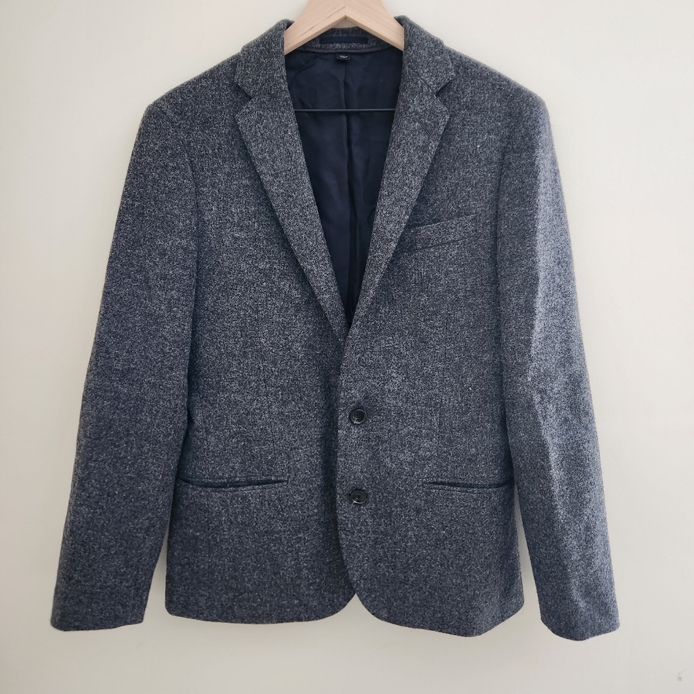 J. Crew | Men's Ludlow British Moon Wool Suede Elbow Patches Blazer - Size 36S
